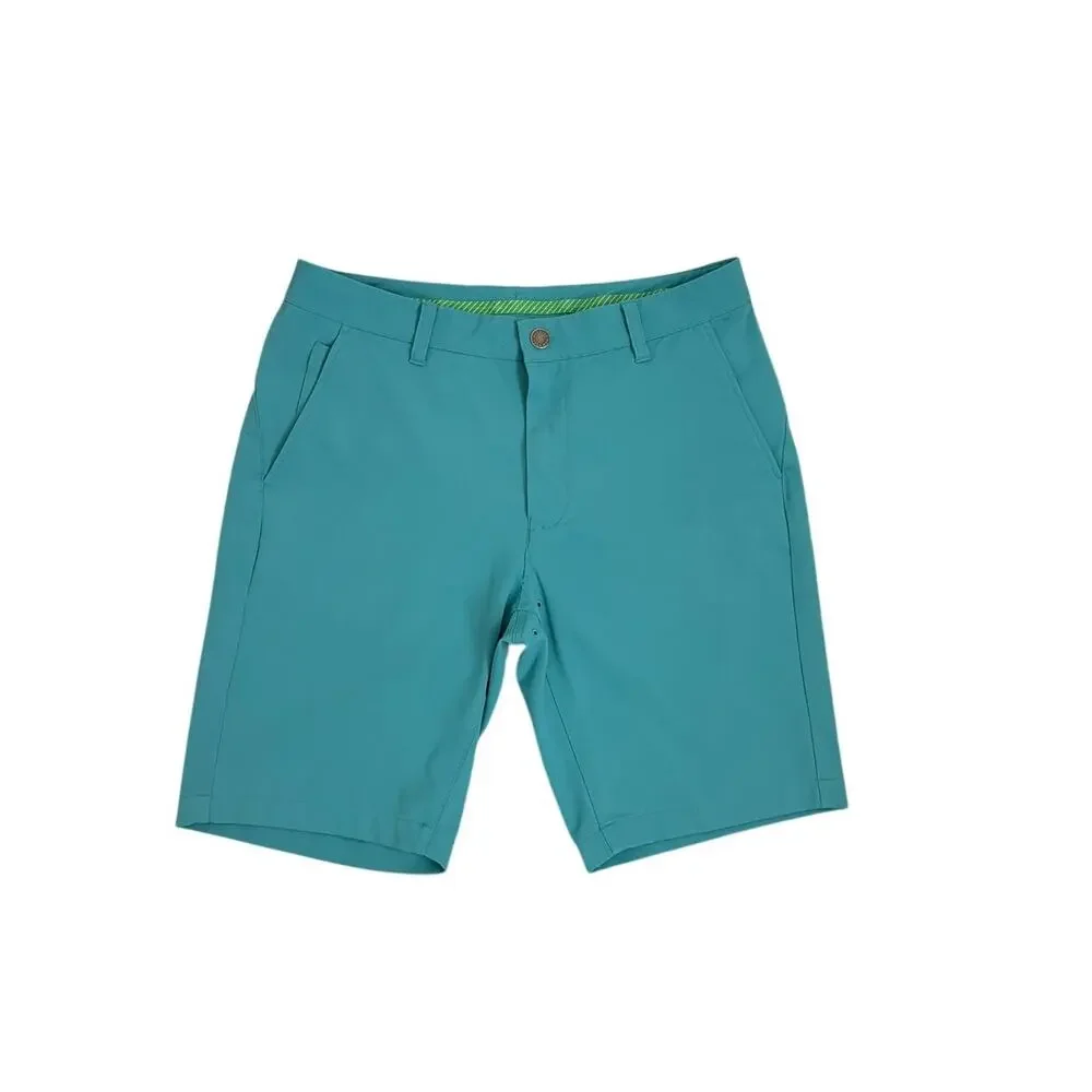 Bonobos Highland Tour Teal Green Athletic Active Golf Shorts Size 33